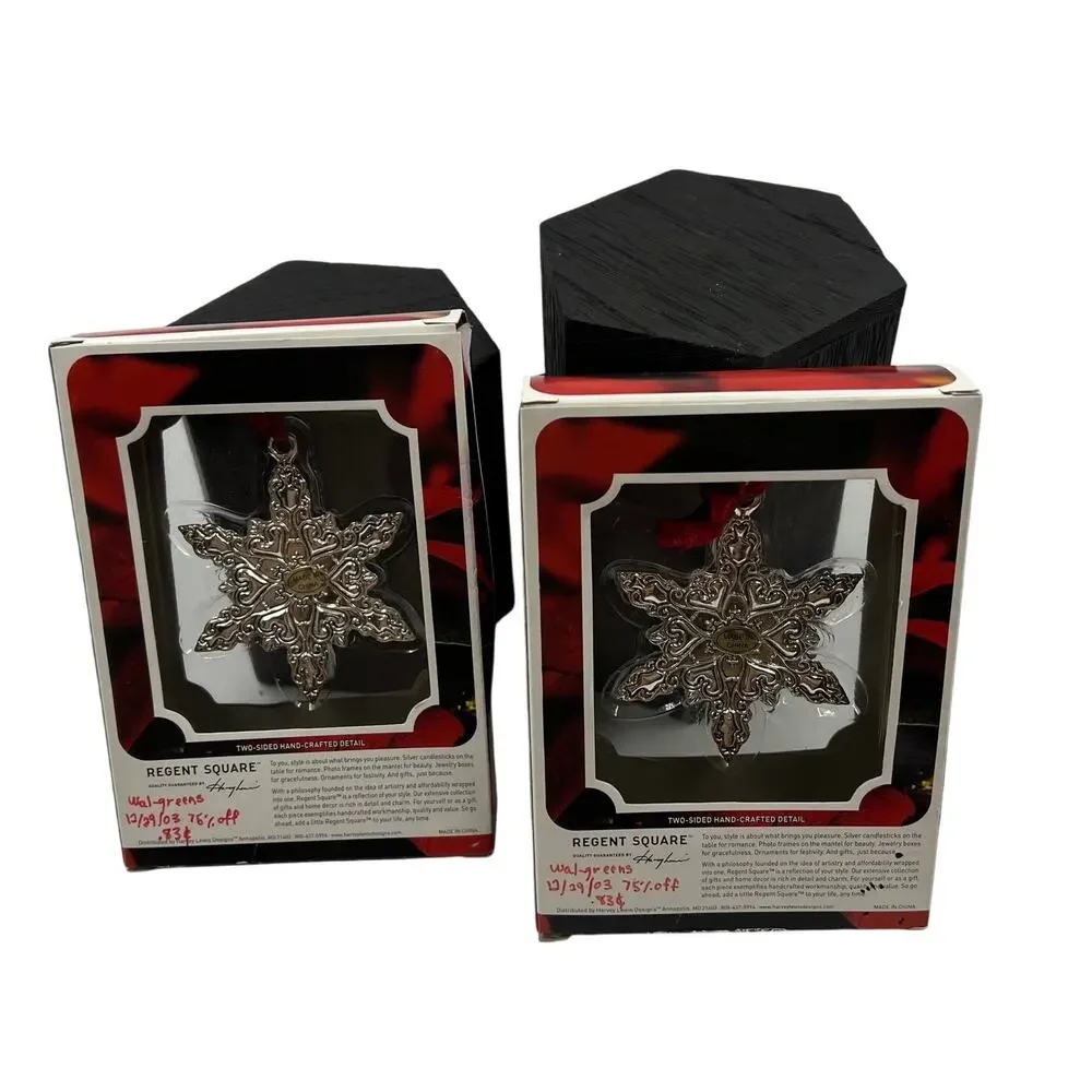 Regent Square snowflake pictured crystal